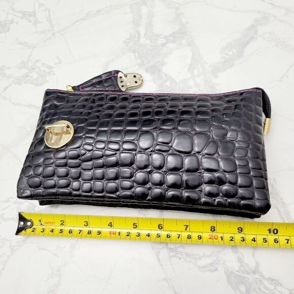 2/$20 Brand New 90s Dark Purple 2 in 1 Clutch, Crossbody Bag - Picture 7 of 7